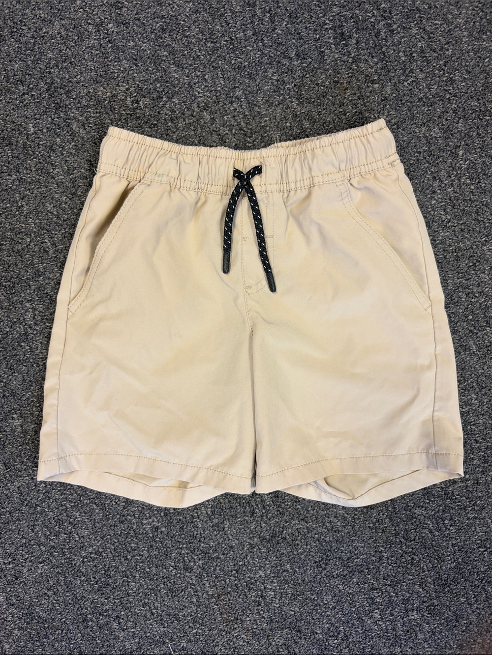 Cat & Jack Beige Elastic Waist Pull-On Shorts